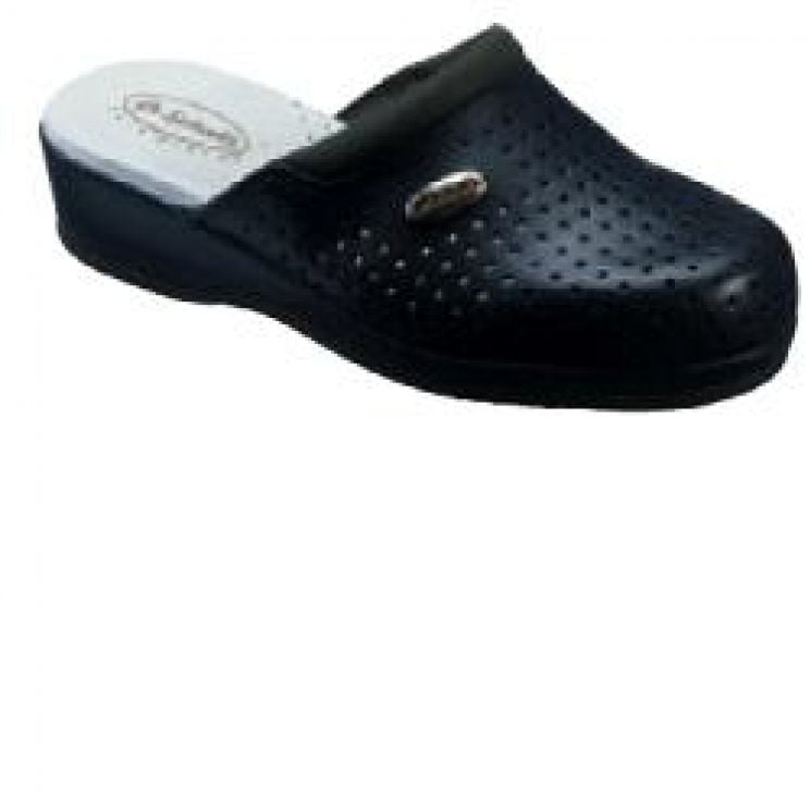 DR SCHOLL CLOG BACK GUARD BYCAST NAVY ZOCCOLO IN PELLE BLU MISURA 43