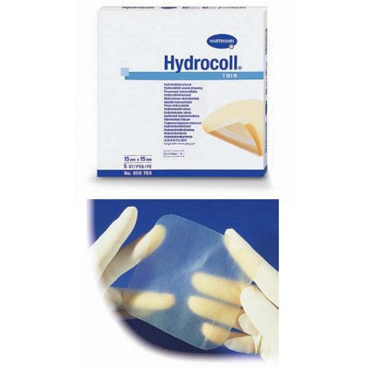 HYDROCOLL THIN MEDICAZIONE IDROCOLLOIDALE STERILE 7,5CM X 7,5CM 10 PEZZI