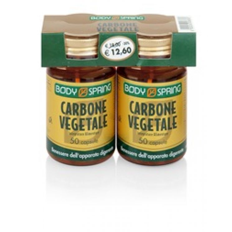 Body Spring Carbone Vegetale 2 Confezioni da 50 Capsule