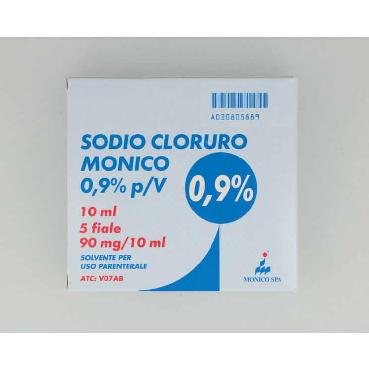 Sodio Cloruro Monico 0,9% 5 Fiale 10ml