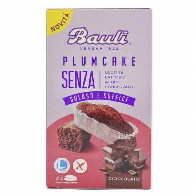 Bauli Plumcake Cioccolato Senza Glutine 4x33g