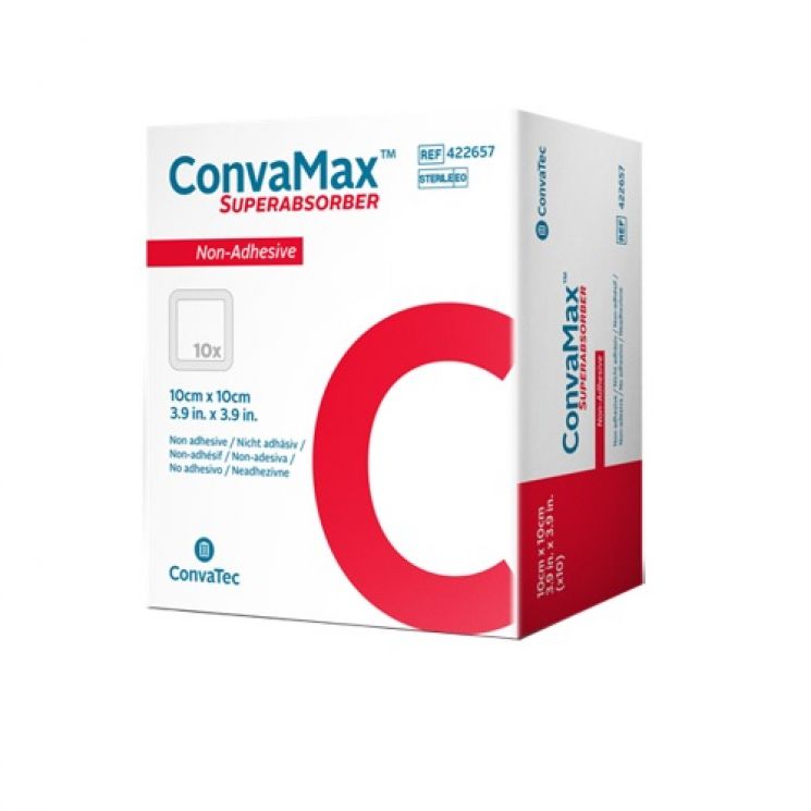 Convamax Superabsorber Medicazione Non Adesiva 15cm x 15cm Codice 422569 10 Pezzi