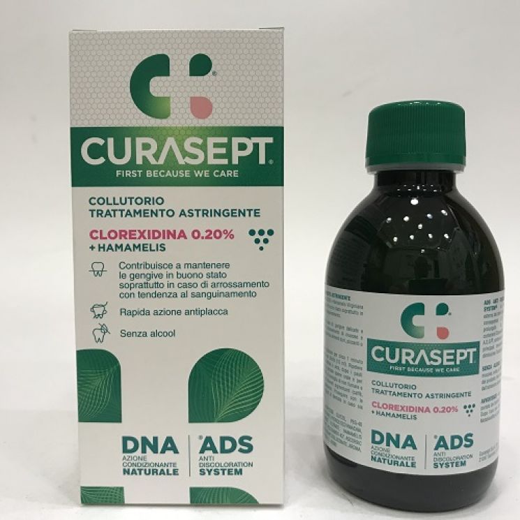 Curasept DNA-ADS Collutorio Trattamento Astringente Clorexidina 0.20 + Hamamelis 200ml