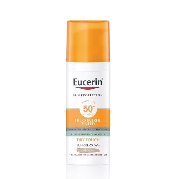 Eucerin Sun Oil Control Tinted Gel Creme Dry Touch SPF50+ 50ml