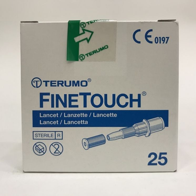 Finetouch - Lancette pungidito per controllo glicemia - 25 pezzi
