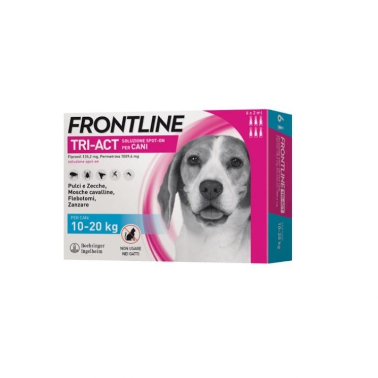 Frontline Tri Act Cani da 10 a 20kg 6 pipette