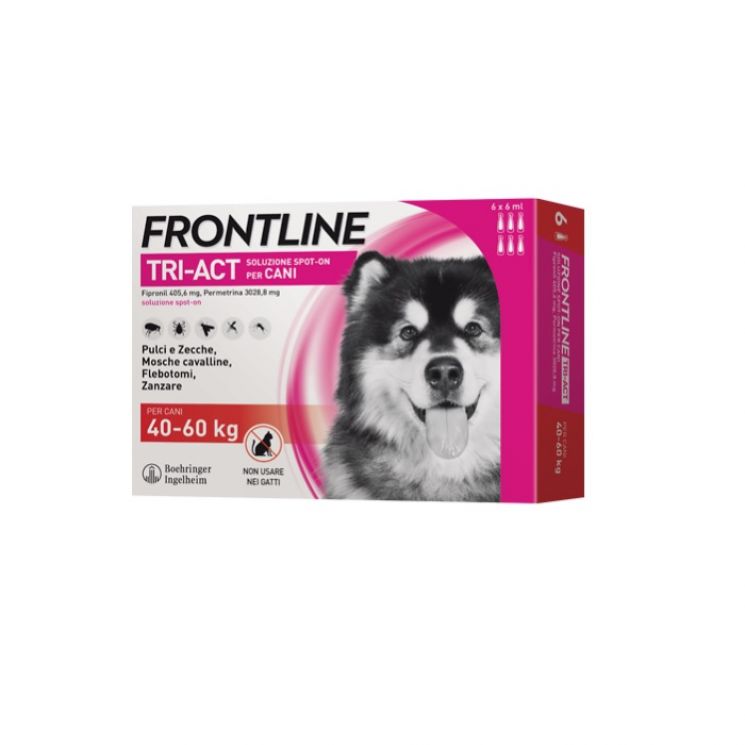 Frontline Tri Act Cani da 40 a 60kg 6 pipette