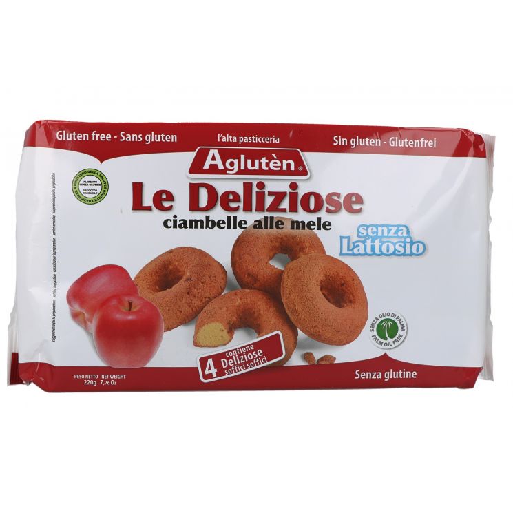 AGLUTEN LE DELIZIOSE CIAMBELLE ALLE MELE 220G