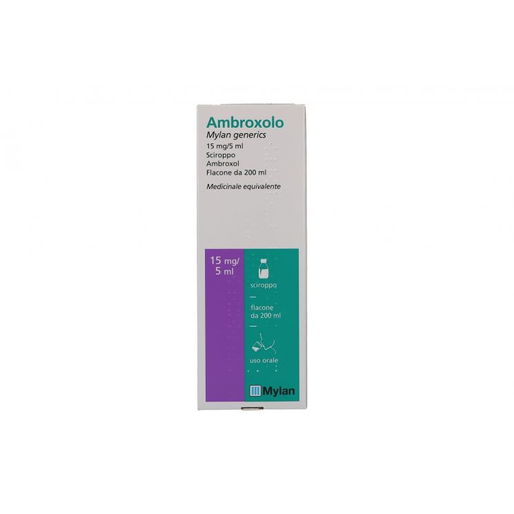 Ambroxolo Mylan Flacone 200 ml 15 mg/5 ml 038763013