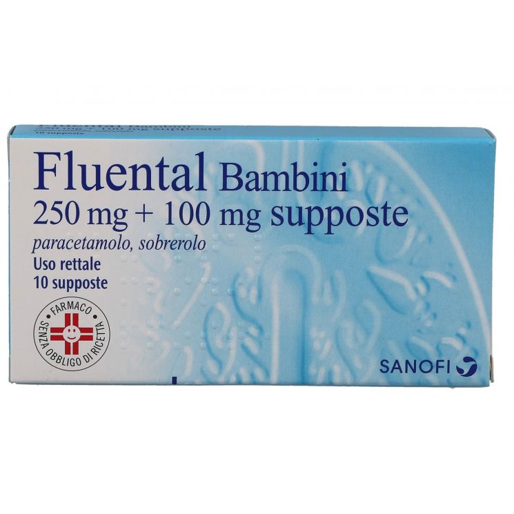 Fluental 10 Supposte Bambini 250mg+100mg