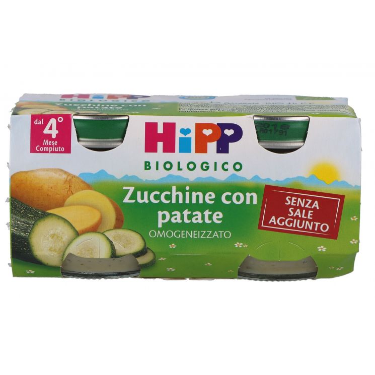 HIPP BIO OMOGENEIZZATO DI ZUCCHINE E PATATE 2 X 80G