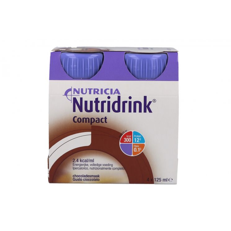 Nutridrink Compact Gusto Cioccolato 125 ml 4 Pezzi