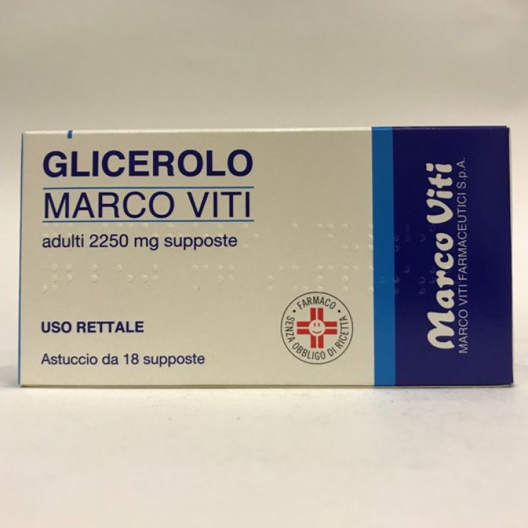 Glicerolo Marco Viti 18 Supposte Adulti 2250mg