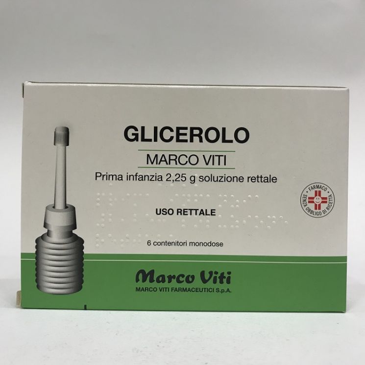 Glicerolo Marco Viti 6 Microclismi Prima infanzia 2,25g