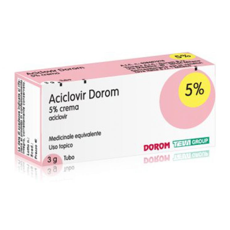 Aciclovir Dorom Crema 5% 3g