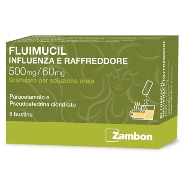 Fluimucil Influenza e raffreddore 8 Bustine