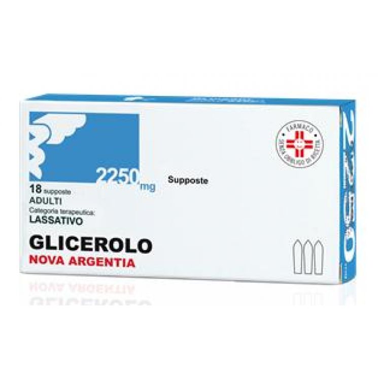 Glicerolo Adulti Nova Argentia 18 Supposte 2250mg