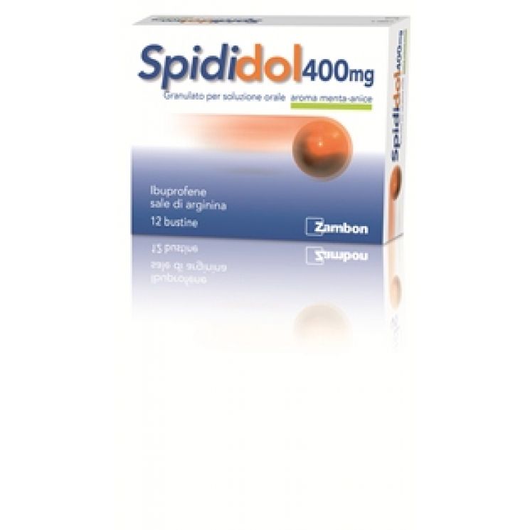 Spididol Granulato 12 Bustine 400 mg Ibuprofene Gusto Menta Anice