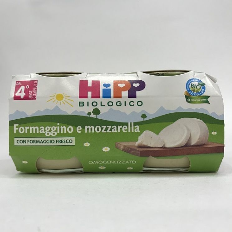 HIPP BIO FORMAGGINO E MOZZARELLA 2 X 80G