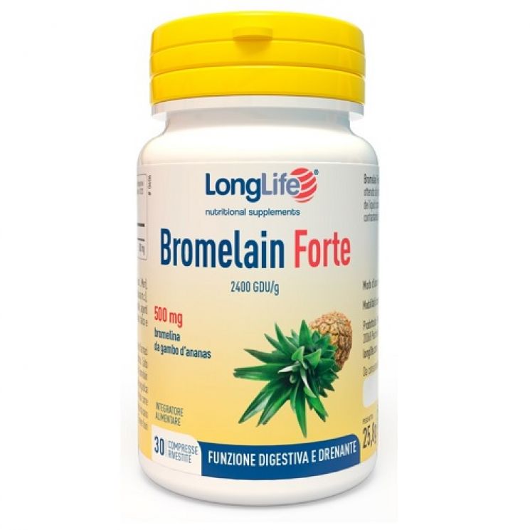 LongLife Bromelain Forte 500mg 30 Compresse
