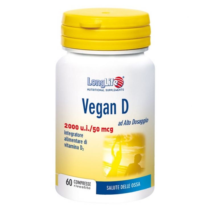 Longlife Vegan D 2000 u.i. Vitamina D alto dosaggio