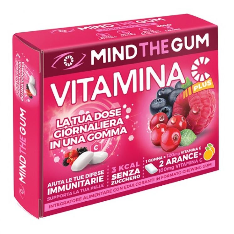 Mind The Gum Vitamina C Frutti Rossi 18 Gomme