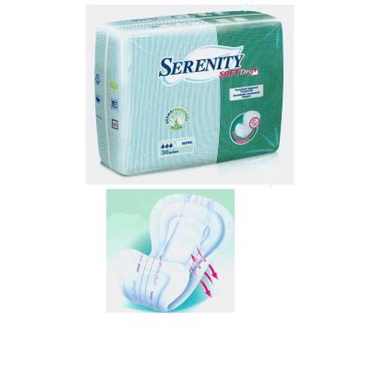 Pannoloni Serenity Soft Dry Sagomato Traspirante Assorbenza Maxi 30 Pezzi