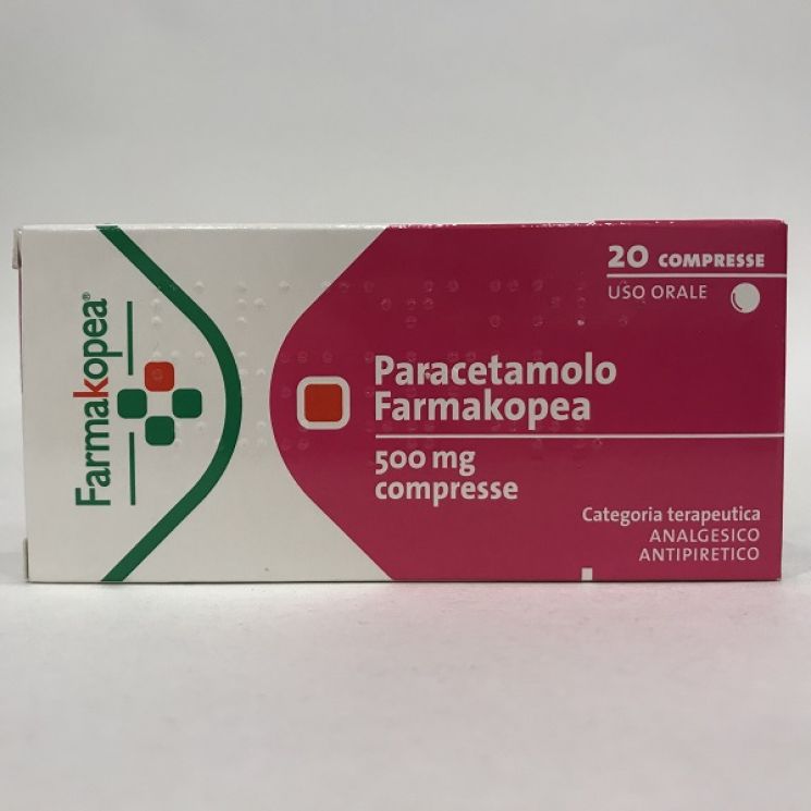 Paracetamolo Farmakopea 20 Compresse 500 mg