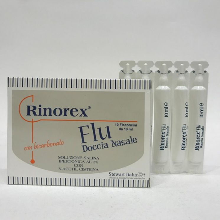 Rinorex Flu Doccia Nasale 10 Flaconcini