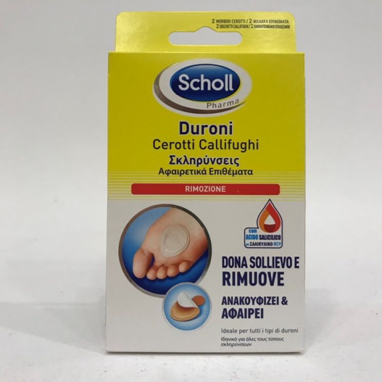 Scholl Duroni Rimozione 2 Cerotti + 2 Dischetti