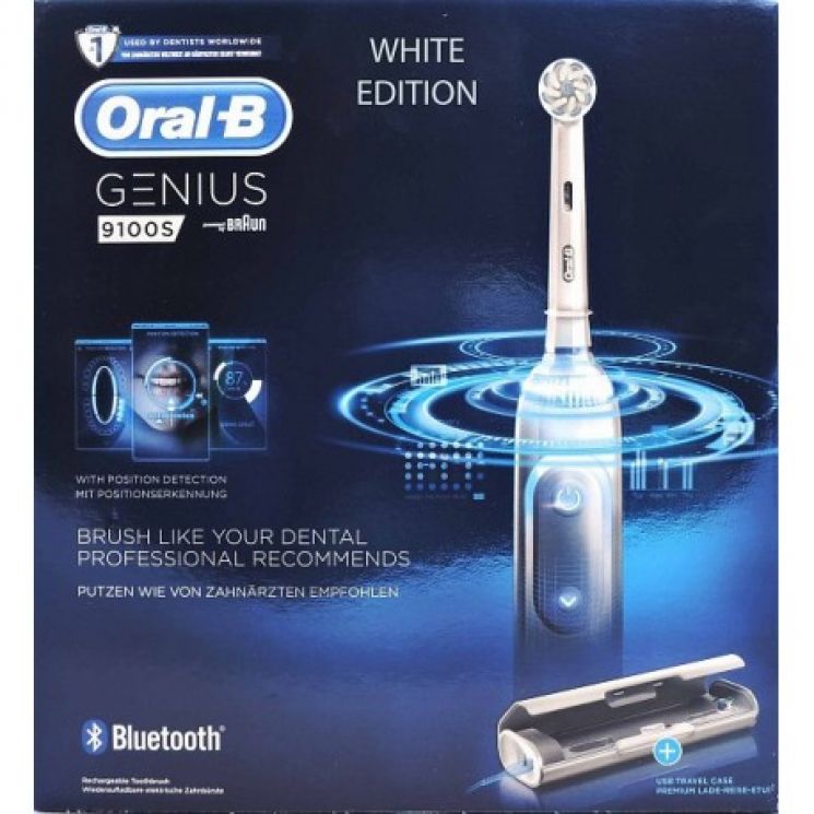 Spazzolino elettrico Oral-B 9100 Genius Ultrathin Bianco