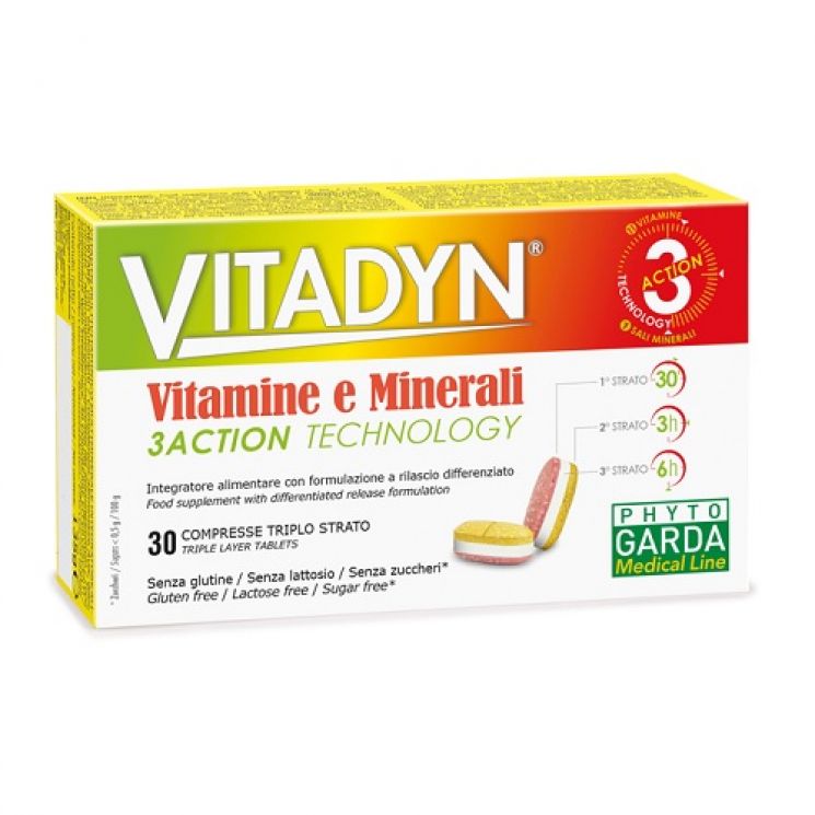 Vitadyn Vitamine e Minerali 30 Compresse a Rilascio Differenziato