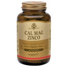 Cal-Mag-Zinco Solgar 100 Tavolette Integratori Sali Minerali 