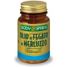 Body Spring Olio Di Fegato Di Merluzzo 100 Capsule Omega 3, 6 e 9 