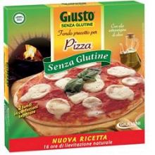 GIUSTO SENZA GLUTINE FONDI PRECOTTI PER PIZZA 2 PEZZI DA 140G Pizza senza glutine 