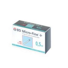 BD Micro-Fine Siringa Insulina 0,5ml G29 30 Pezzi Siringhe per insulina 
