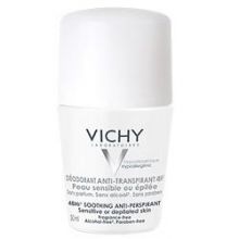 Deodorante Anti-Traspirante 48 Ore Vichy Roll-on per Pelle Sensibile o Depilata 50ml Deodoranti 