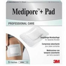 MEDIPORE+PAD MED 10X10CM 5PZ Medicazioni avanzate 