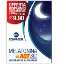 Melatonina Act 1mg +3 Complex 120 Compresse Calmanti e sonno 