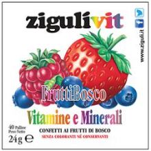 Zigulìvit Fruttibosco 40 confetti Caramelle e gomme da masticare 
