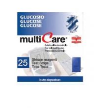 MultiCare Glucosio 25 Strisce Strisce glicemia 