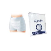 Mutande Serenity Panty Comfort Elasticizzate Taglia L 3 Pezzi Pannoloni per anziani 