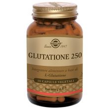Glutatione 250 Solgar 30 Capsule Vegetali  Antiossidanti 