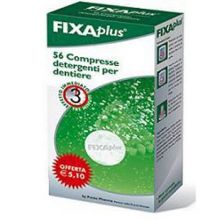 Fixaplus Detergente per Dentiere 56 Compresse Prodotti per dentiere e protesi dentarie 