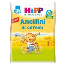 Hipp Anellini di Cereali Bio 25g Merende per bambini 