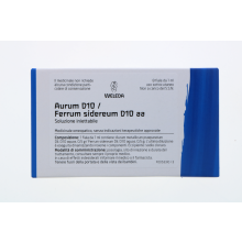 Aurum D10 Ferrum Sidereum D10 8 Fiale 1ml Fiale 