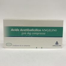 Acido Acetilsalicilico Angenerico 500mg 20 Compresse Farmaci per curare  raffreddore e influenza 