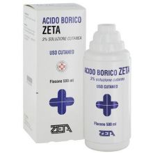 Acido Borico Zeta 3% 500ml Disinfettanti per la cute 