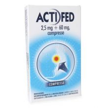 Actifed 2,5mg+60mg 12 compresse Farmaci per curare  raffreddore e influenza 