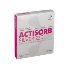 Actisorb Silver 220 10,5cm x 10,5cm 10 Pezzi Medicazioni avanzate 